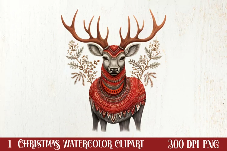 Christmas Hand Drawn Style Clipart, Christmas Clipart