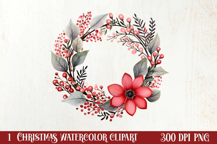 Christmas Hand Drawn Style Clipart, Christmas Clipart