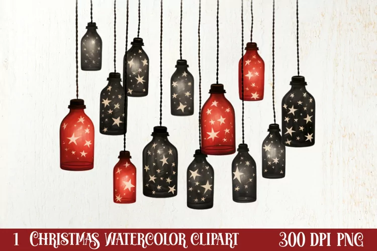 Christmas Hand Drawn Style Clipart, Christmas Clipart