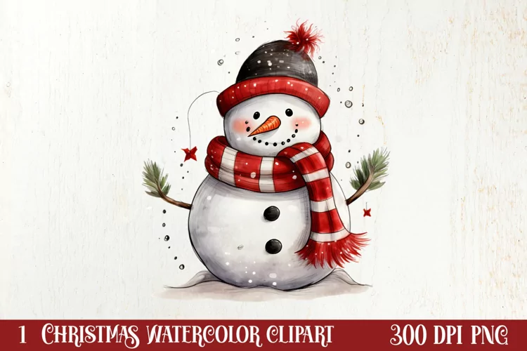 Christmas Hand Drawn Style Clipart, Christmas Clipart