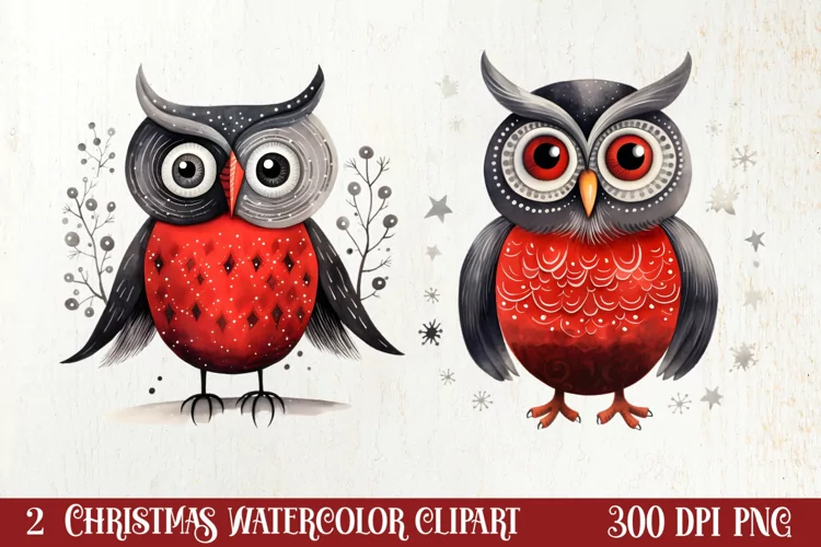 Christmas Hand Drawn Style Clipart, Christmas Clipart