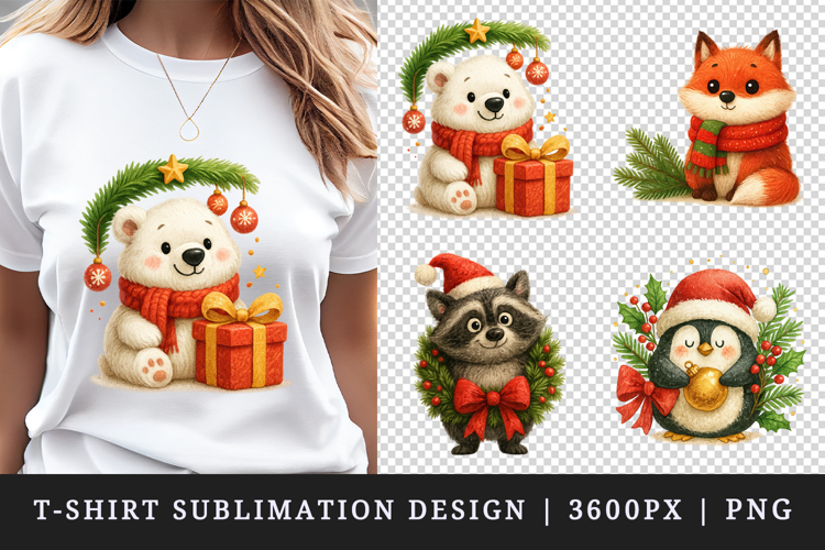 Christmas t-shirt printable sublimation design png