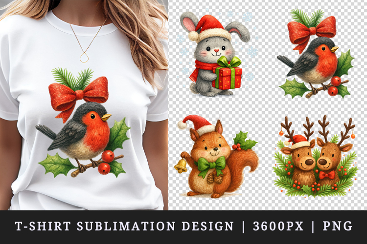 Christmas t-shirt printable sublimation design png
