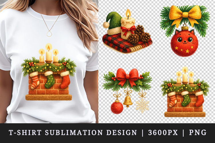 Christmas t-shirt printable sublimation design png