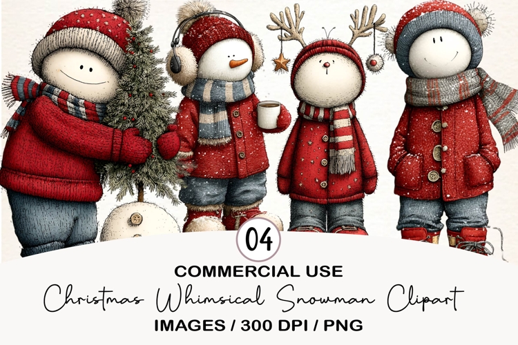 Snowman Clipart Image 9
