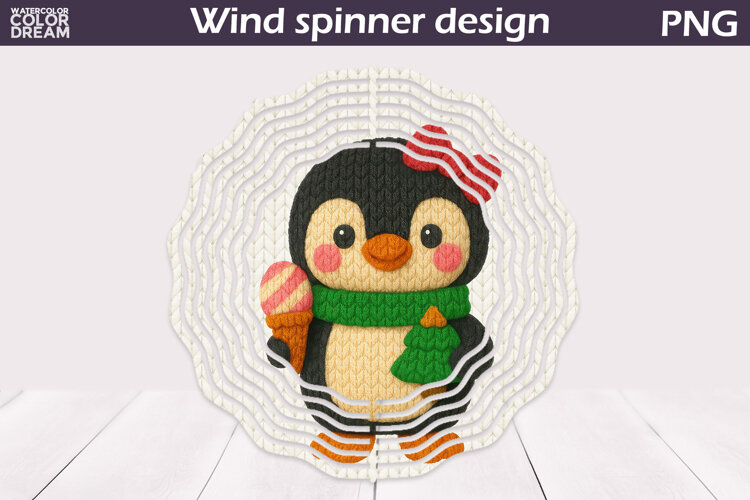Christmas Wind Spinner | Penguin Wind Spinner example image 1