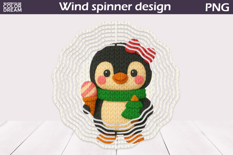 Christmas Wind Spinner | Penguin Wind Spinner