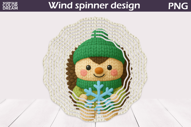 Christmas Wind Spinner | Hedgehog Wind Spinner