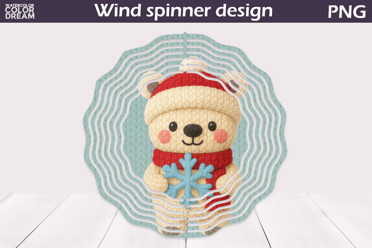 Christmas Wind Spinner | Polar Bear Wind Spinner