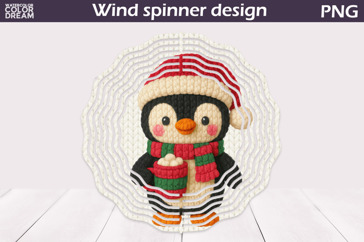 Christmas Wind Spinner | Penguin Wind Spinner