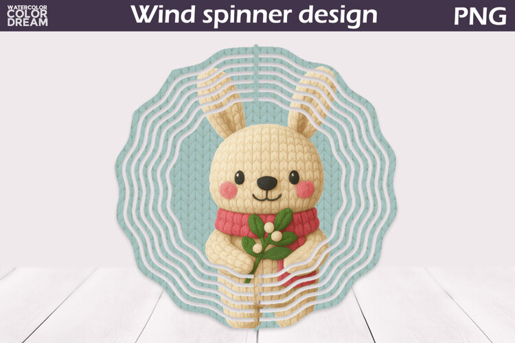Christmas Wind Spinner | Bunny Wind Spinner example image 1