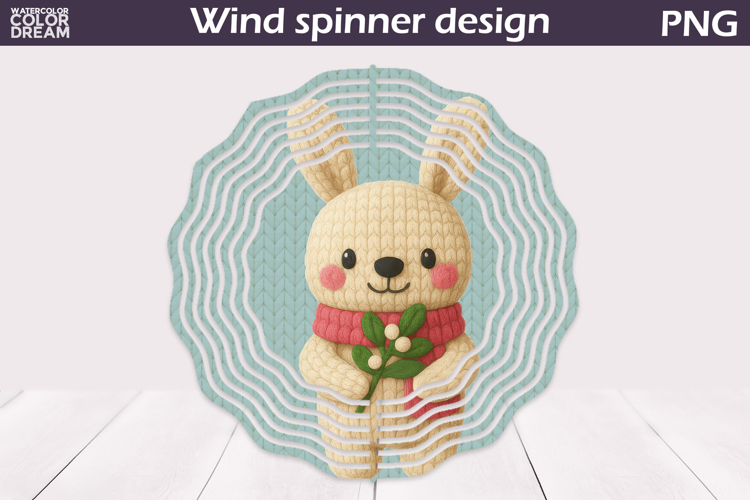 Christmas Wind Spinner | Bunny Wind Spinner