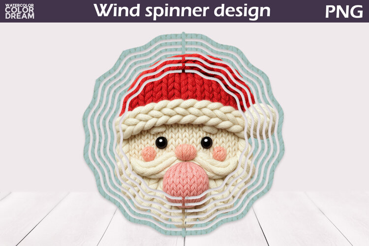 Christmas Wind Spinner | Santa Claus Wind Spinner example image 1