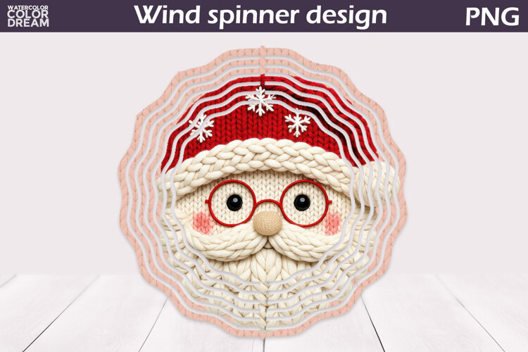 Christmas Wind Spinner | Santa Claus Wind Spinner example image 1