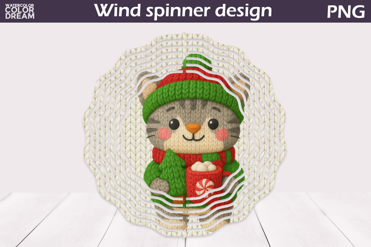 Christmas Wind Spinner | Cat Wind Spinner