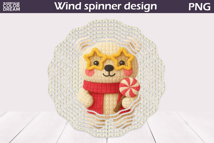 Christmas Wind Spinner | Polar Bear Wind Spinner example image 1