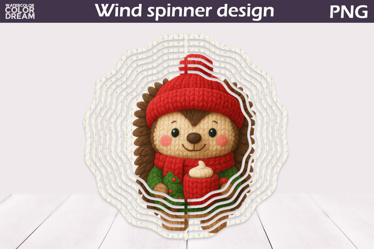 Christmas Wind Spinner | Hedgehog Wind Spinner example image 1