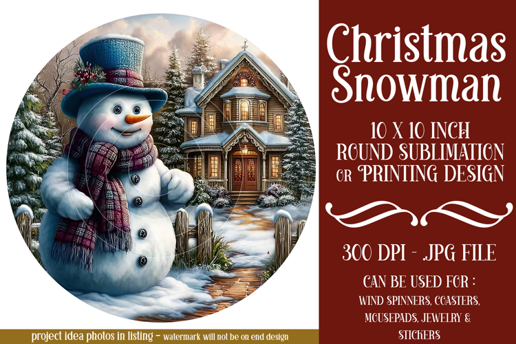 Snowman Sublimation Image 13