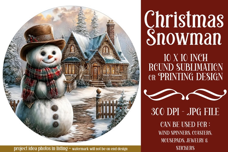 Snowman Sublimation Image 8