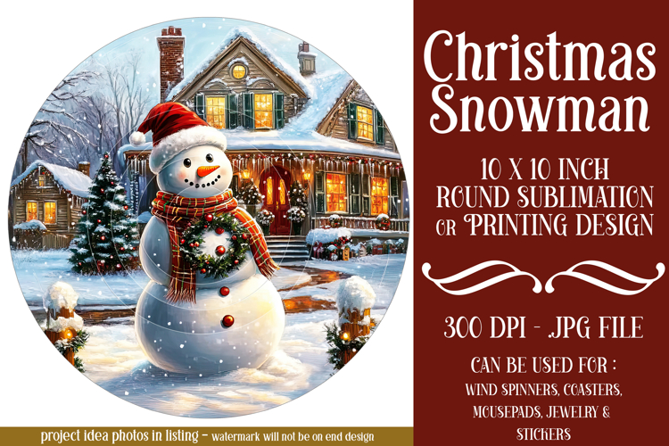 Snowman Sublimation Image 7