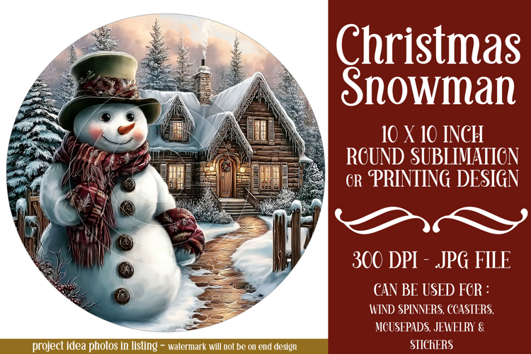 Snowman Sublimation Image 12