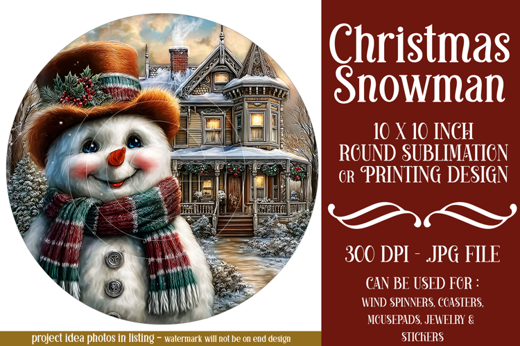 Snowman Sublimation Image 6