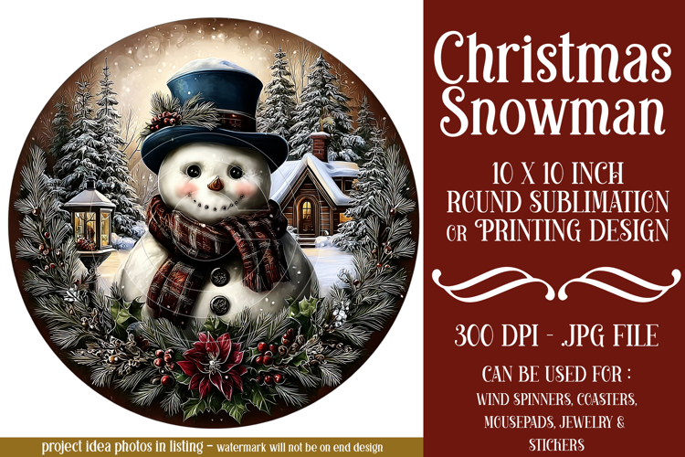 Snowman Sublimation Image 5