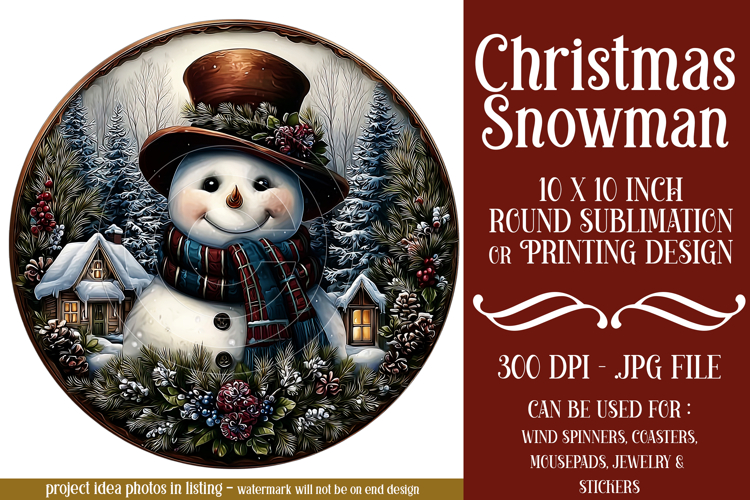 Snowman Sublimation Image 13