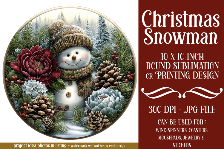 Snowman Sublimation Image 4