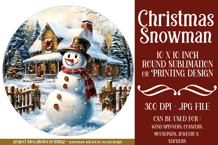 Snowman Sublimation Image 9