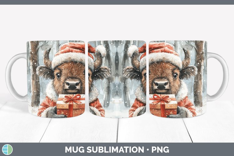 GorgeousChristmas Woodland Mug Wrap design.
