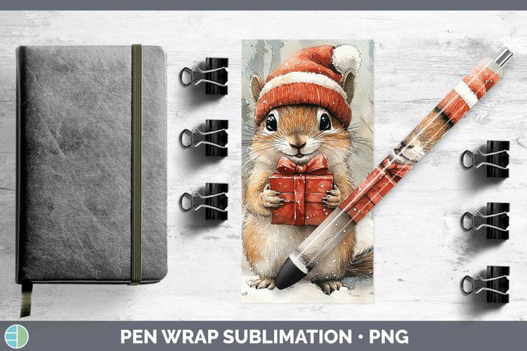 GorgeousChristmas Woodland Pen Wrap design.