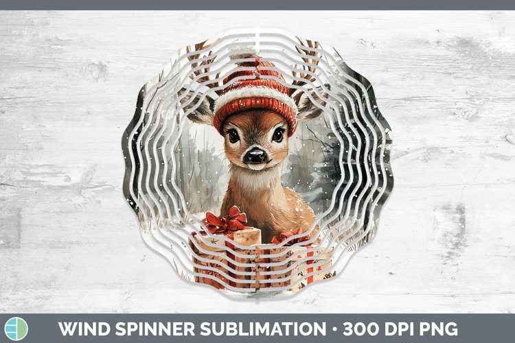 GorgeousChristmas Woodland Wind Spinner design.