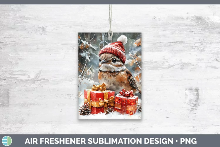 Christmas Woodland Grouse Air Freshener Sublimation Car Fres