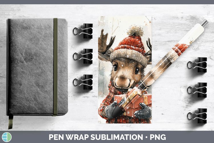 GorgeousChristmas Woodland Pen Wrap design.