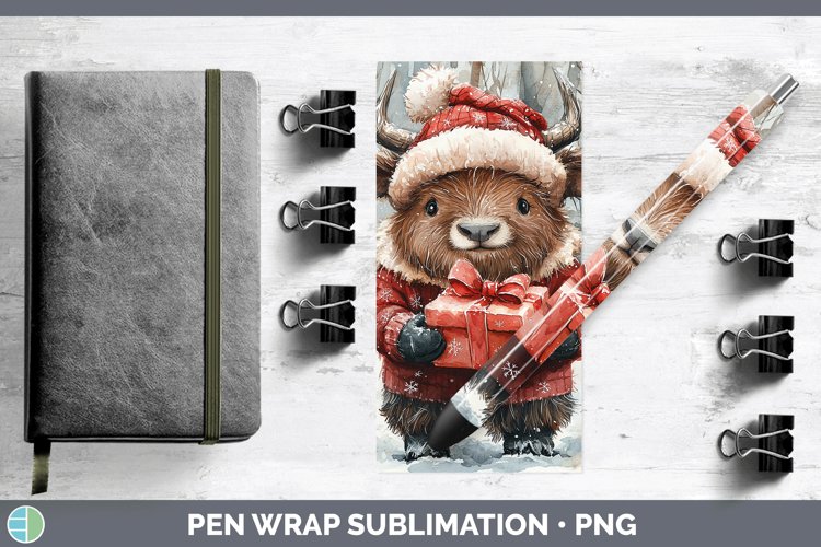 GorgeousChristmas Woodland Pen Wrap design.