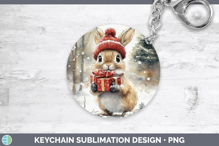 GorgeousChristmas Woodland Keychain design.