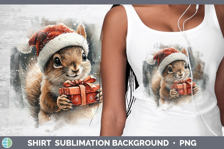 Christmas Woodland Squirrel Shirt Sublimation Sublimation Ba