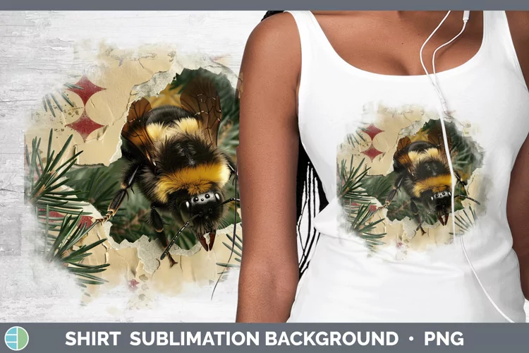 Christmas Wrapping Bee Shirt Sublimation Sublimation Backgro