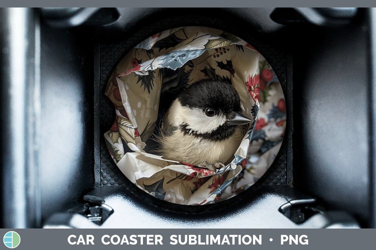 GorgeousChristmas Wrapping Car Coaster design.