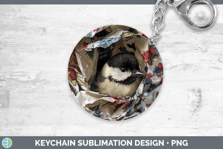 GorgeousChristmas Wrapping Keychain design.