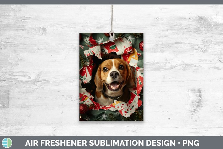GorgeousChristmas Wrapping Dogs Air Freshener design.
