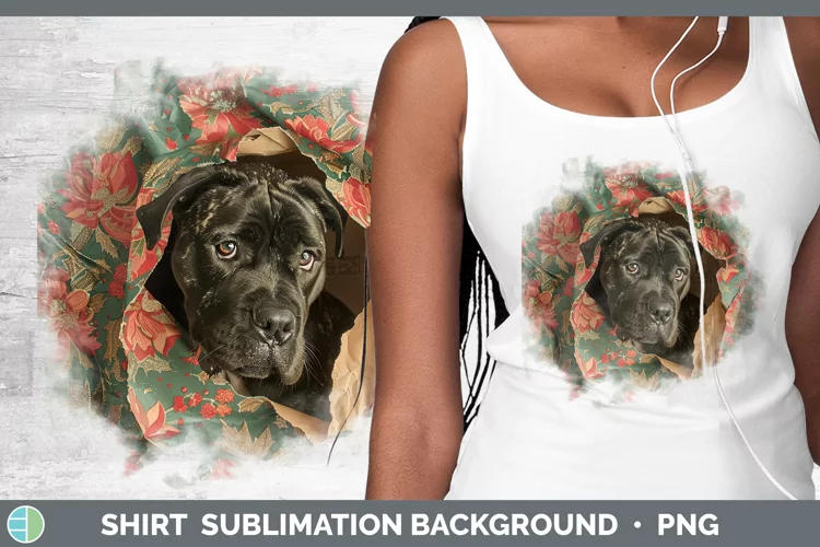 Christmas Wrapping Dogs Cane Corso Shirt Sublimation Sublima
