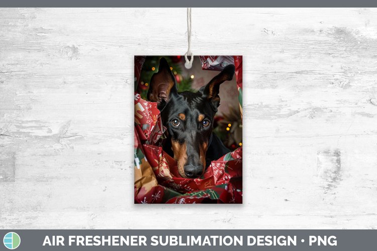 GorgeousChristmas Wrapping Dogs Air Freshener design.