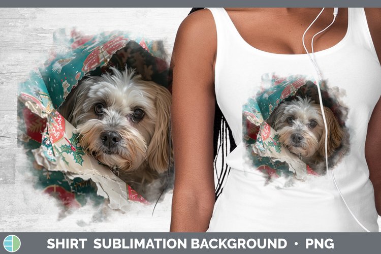 GorgeousChristmas Wrapping Dogs Shirt design.