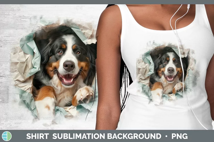 Christmas Wrapping Dogs Saint Bernard Shirt Sublimation Subl