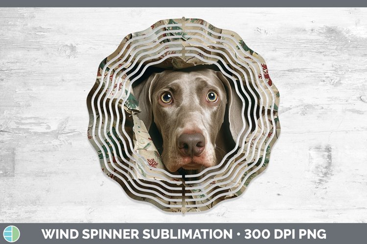 GorgeousChristmas Wrapping Dogs Wind Spinner design.