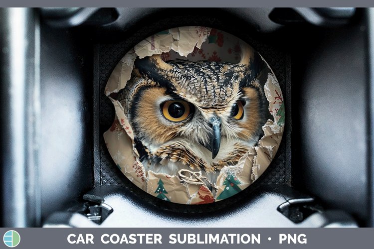 GorgeousChristmas Wrapping Car Coaster design.