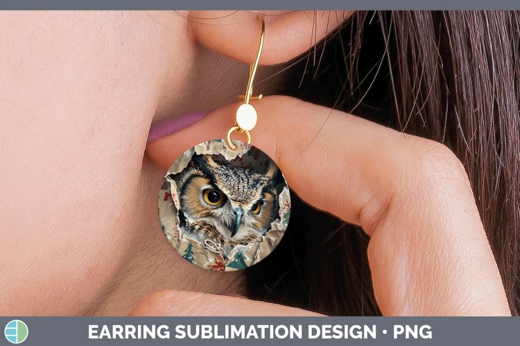 GorgeousChristmas Wrapping Round Earrings design.