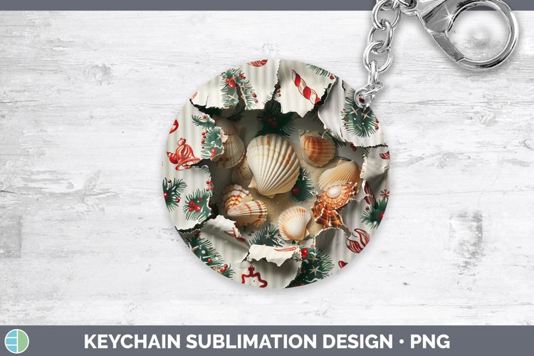 GorgeousChristmas Wrapping Keychain design.